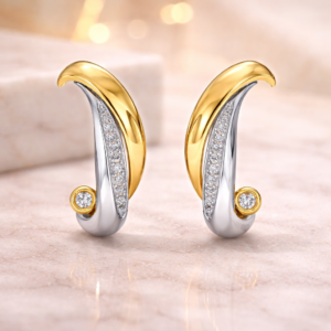Gold-with-Silver-Hoop-Earrings