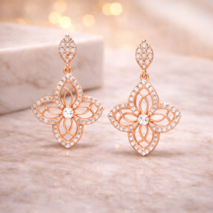 Rose-Gold-Diamond-Earrings