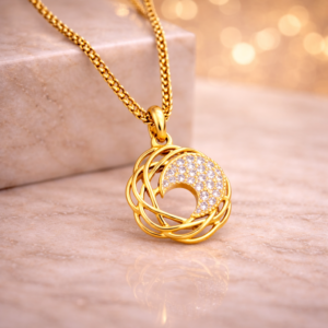 Golden-elegance-diamond-accent