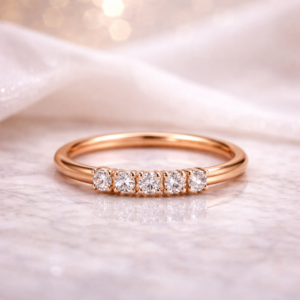 Rose Gold Eternity Ring 18K