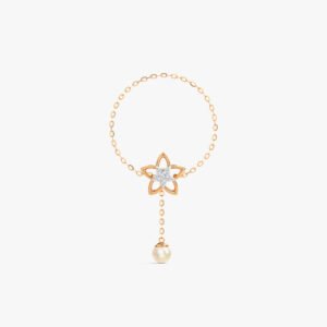 Caratglitz Designer Gold And Diamond Bracelet
