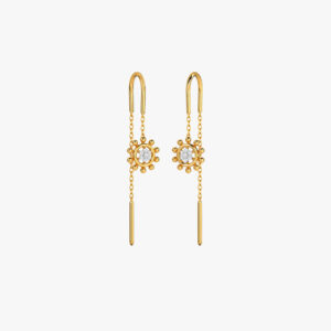 Glitz Glory Diamond Earrings Yellow Gold 14kt