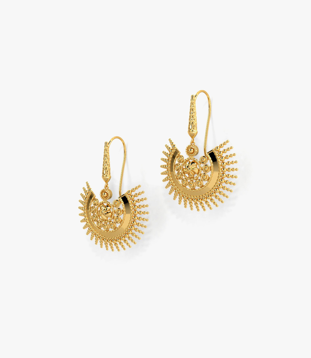 Chhavi's Jewels Bead Drop Dangler Earrings - Image 2