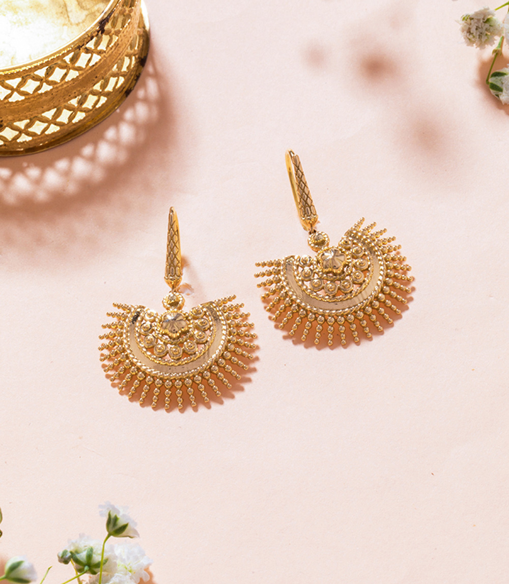 Chhavi's Jewels Bead Drop Dangler Earrings - Image 3